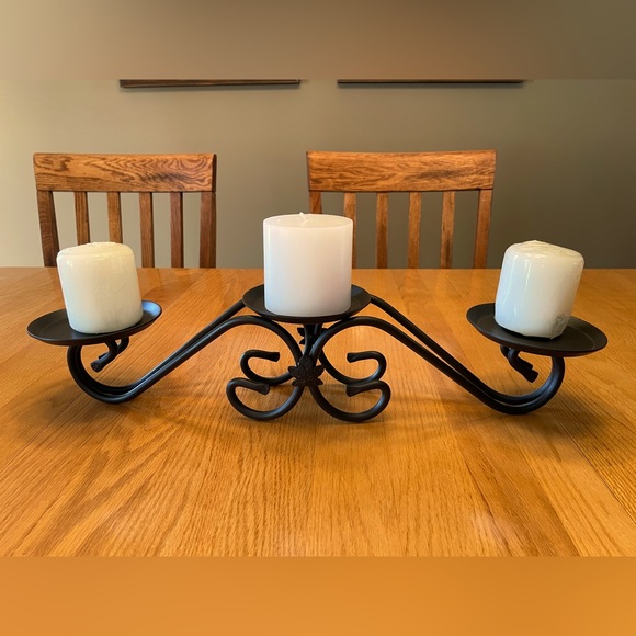 Longaberger Accents Longaberger Wrought Iron 3 Pillar Candle Holder